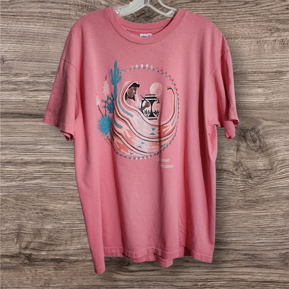 Anvil Vintage 90s Native American Oatman Arizona single stitch tshirt woman's XL - Picture 1 of 9